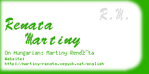 renata martiny business card